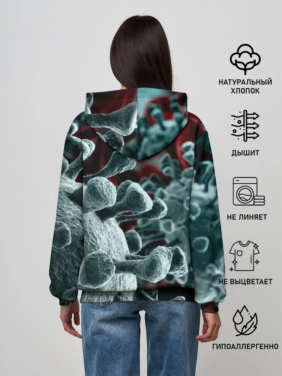 Женское худи / Коронавирус