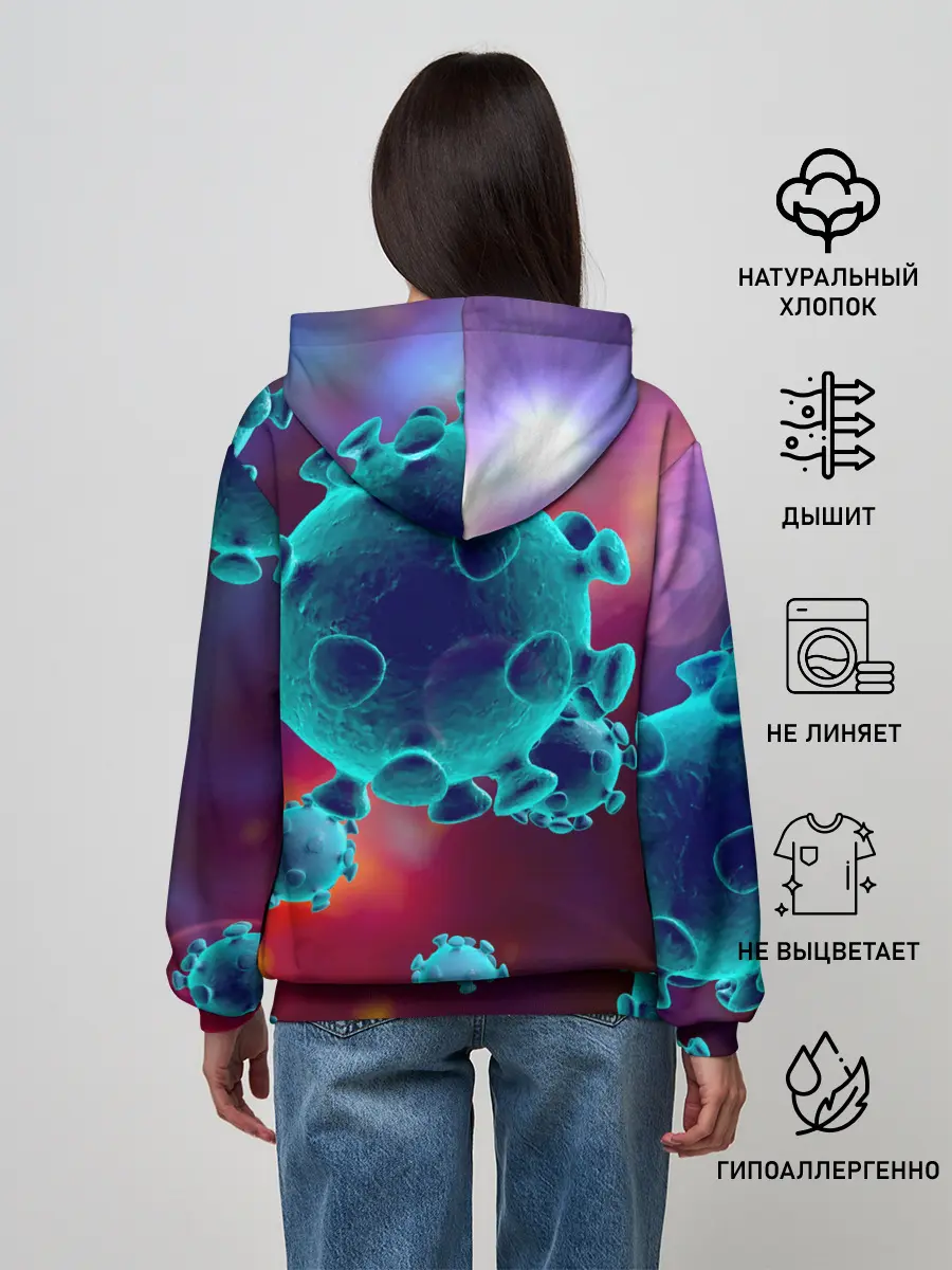 Женское худи / Коронавирус