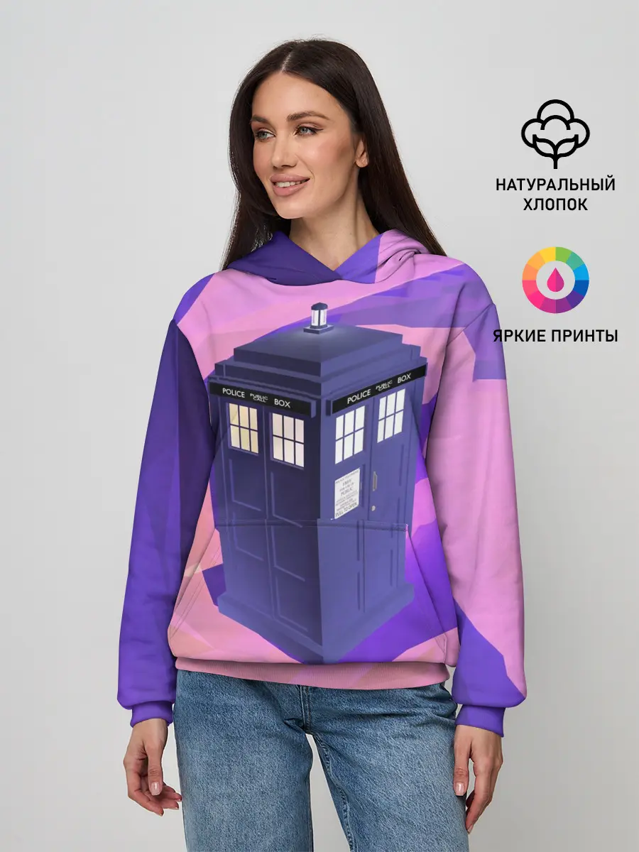 Женское худи / CRAZY TARDIS