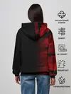 Женское худи / RED BLACK MILITARY CAMO | КРАСНЫЙ КАМУФЛЯЖ