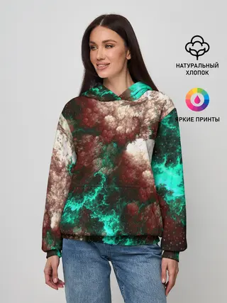 Женское худи / НЕОНОВЫЙ КОСМОС