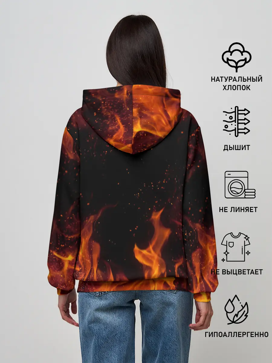 Женское худи / ОГОНЬ | FIRE