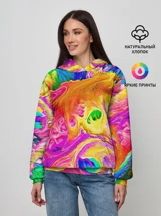 Женское худи / TIE DYE | ЯРКИЕ КРАСКИ