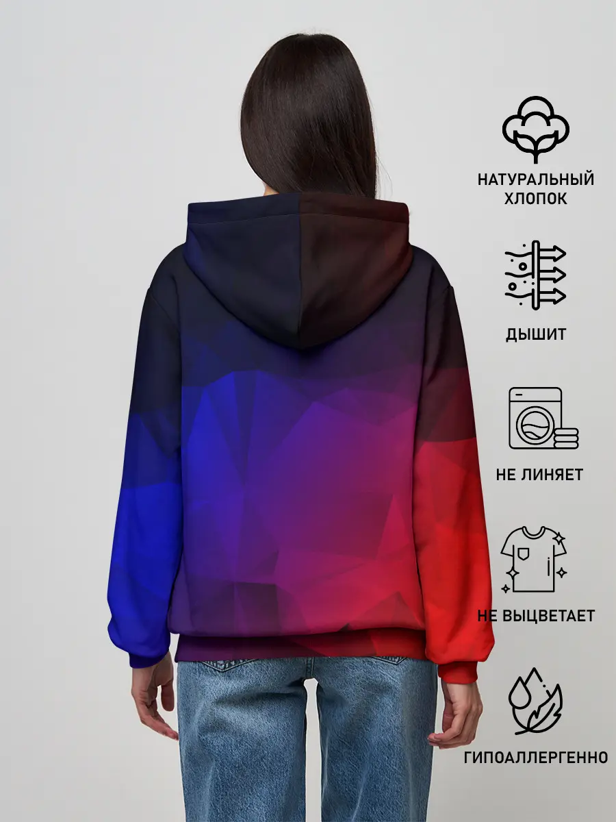 Женское худи / НЕОНОВАЯ ГЕОМЕТРИЯ