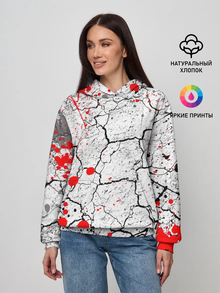 Женское худи / КРОВАВЫЙ ГРАНЖ | BLOODY GRUNGE