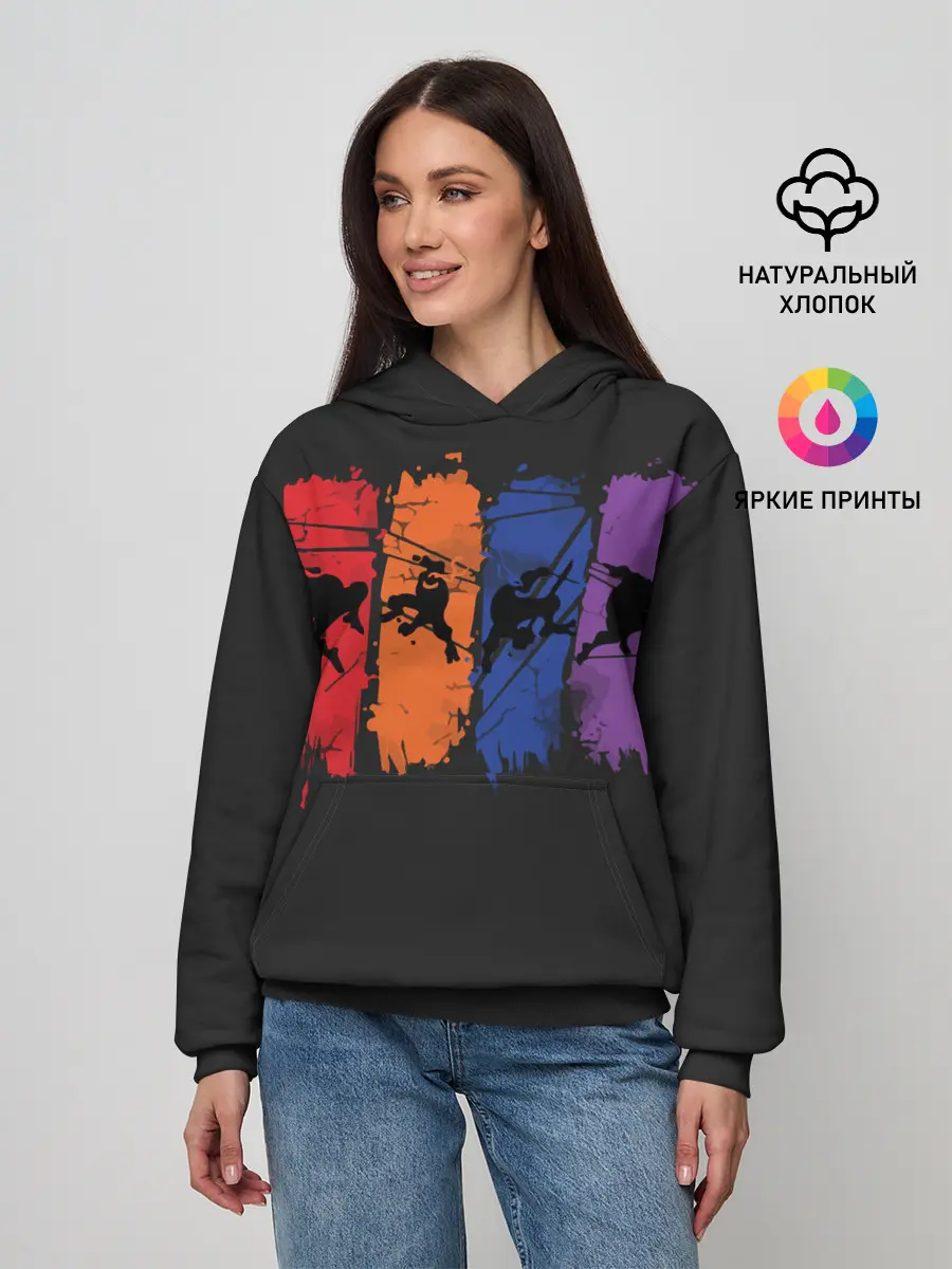 Женское худи / Черепашки ниндзя