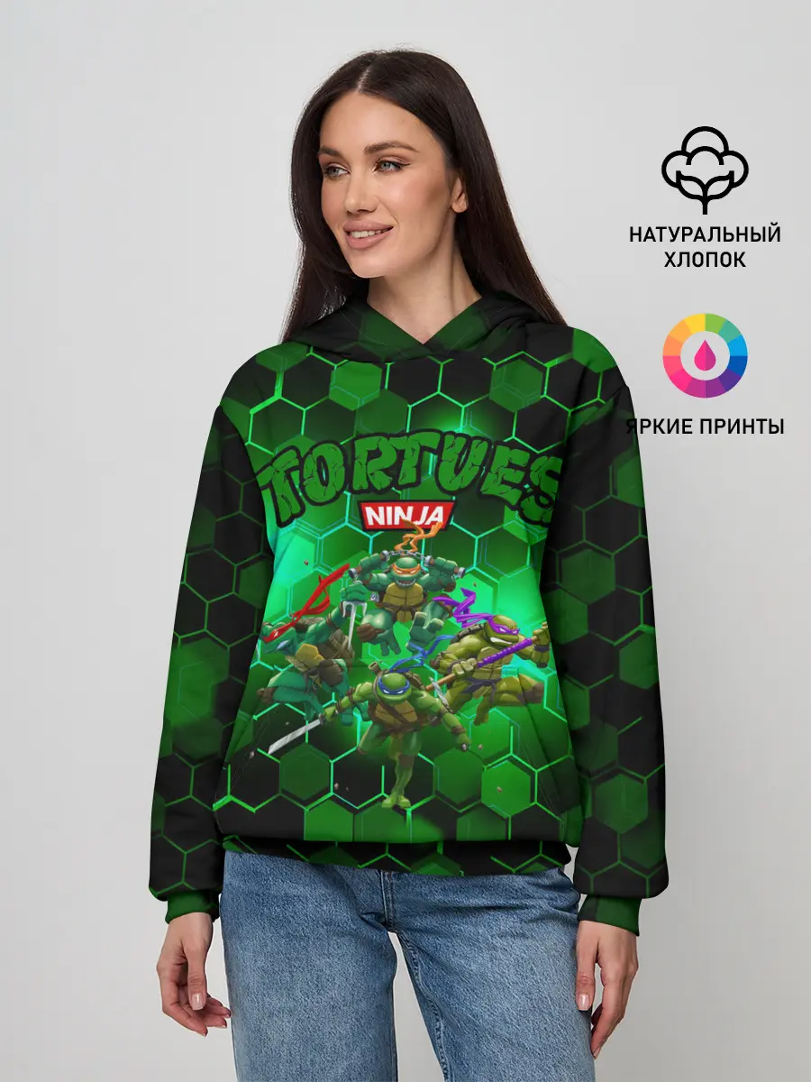 Женское худи / ЧЕРЕПАШКИ - НИНДЗЯ