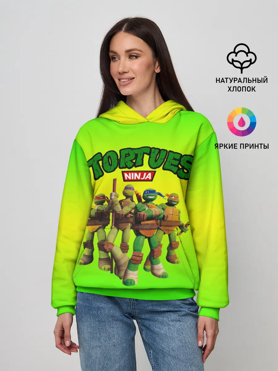Женское худи / ЧЕРЕПАШКИ - НИНДЗЯ