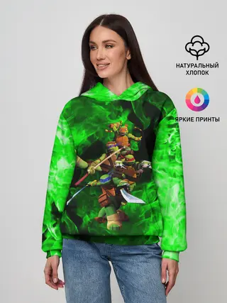Женское худи / ЧЕРЕПАШКИ - НИНДЗЯ