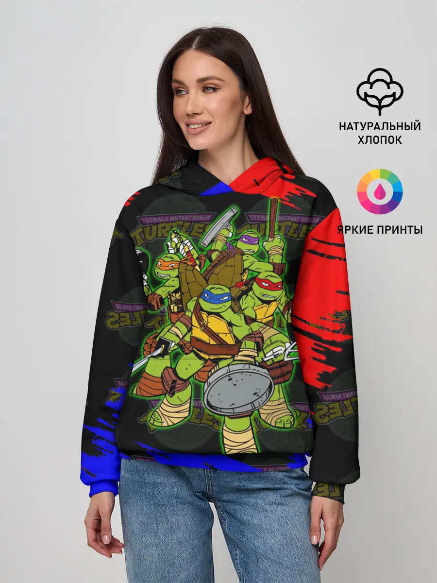 Женское худи / Черепашки Ниндзя