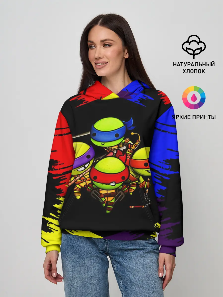 Женское худи / Ниндзя Супер Черепашки