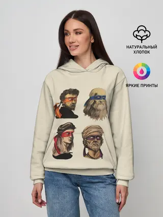 Женское худи / Настоящие Черепашки