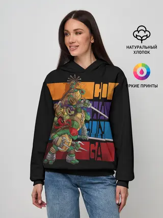 Женское худи / Черепашки ниндзя