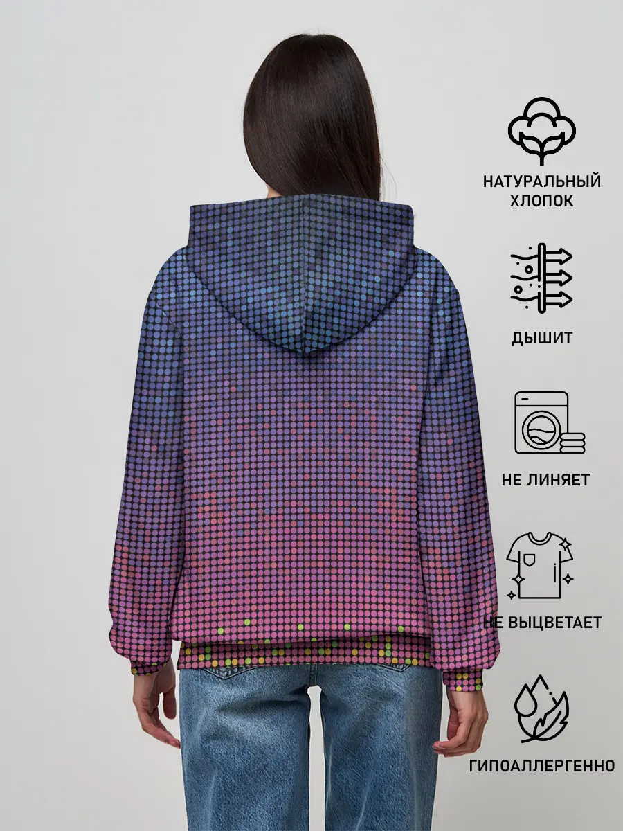 Женское худи / Ретро узор