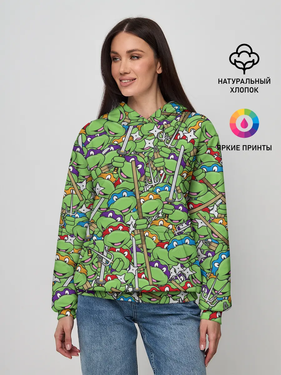 Женское худи / Черепашки ниндзя