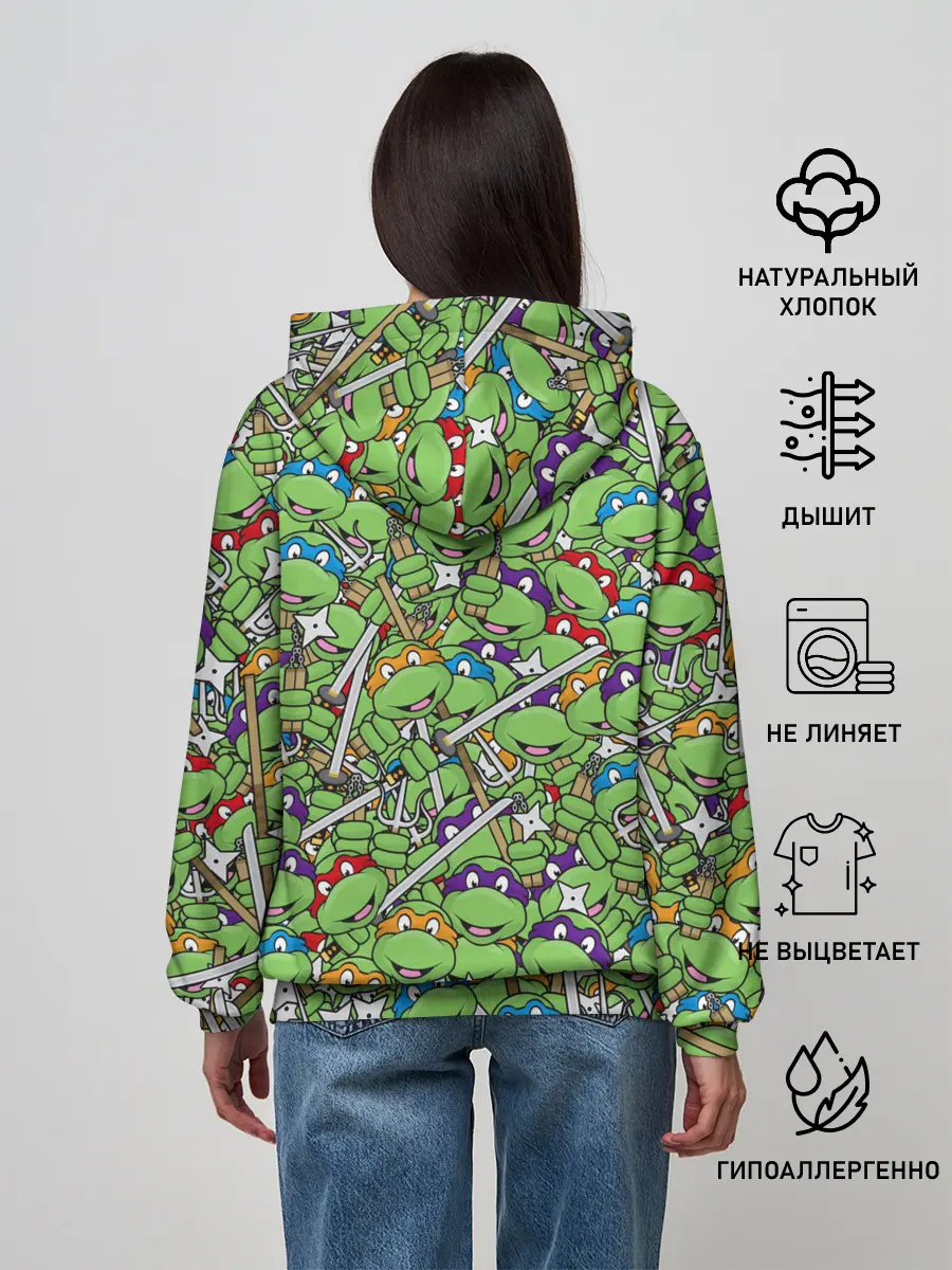 Женское худи / Черепашки ниндзя