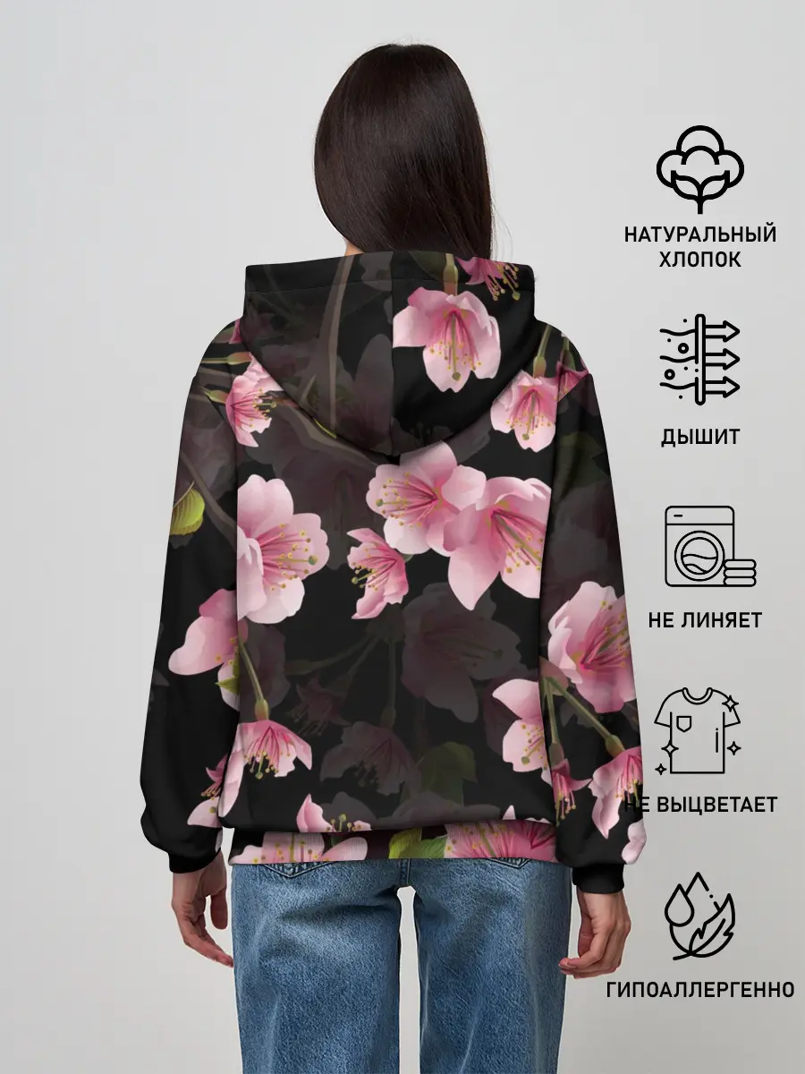 Женское худи / САКУРА ВИШНЯ
