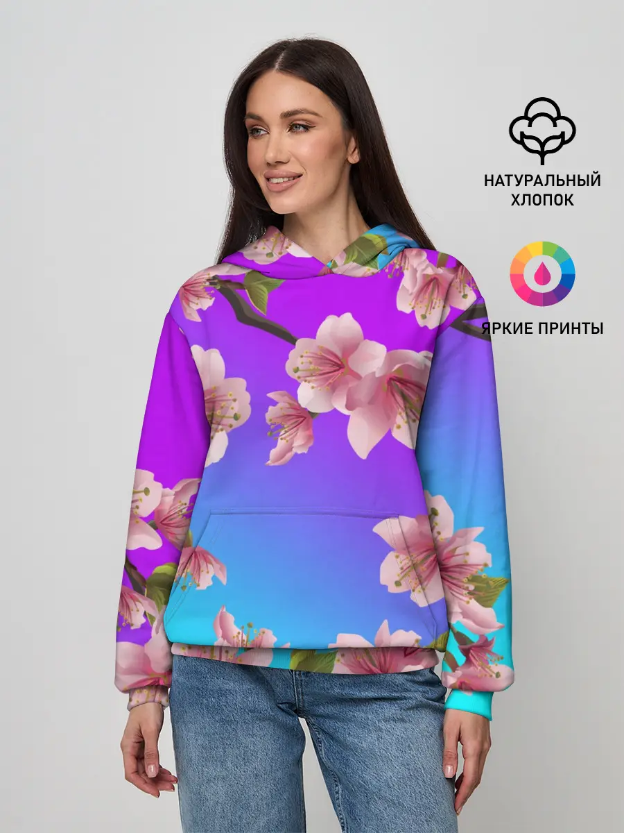 Женское худи / САКУРА ВИШНЯ