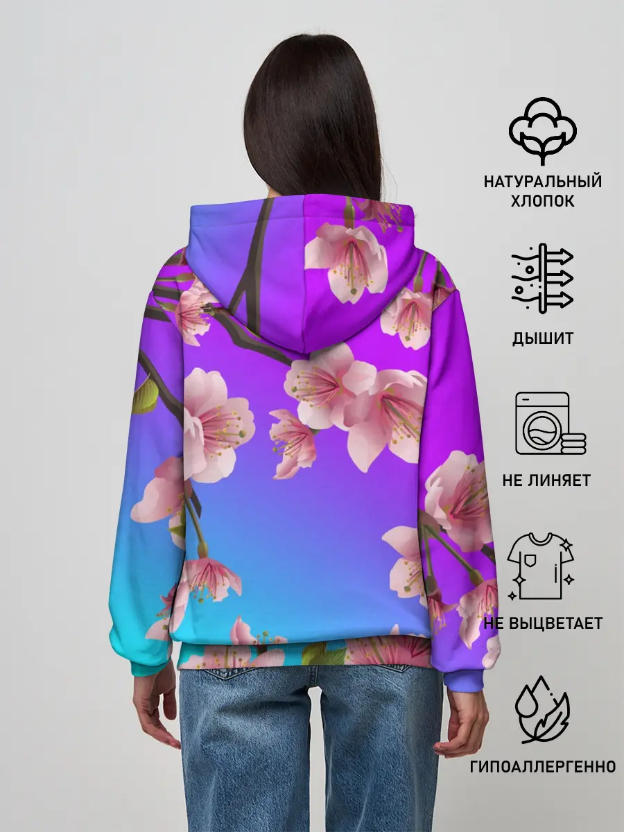 Женское худи / САКУРА ВИШНЯ