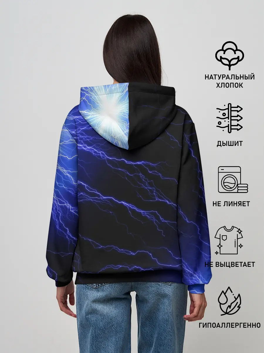 Женское худи / МОЛНИИ | РАЗРЯДЫ | НЕОН