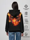 Женское худи / Огненные цветы в темноте