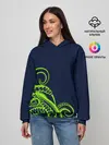Женское худи / Кислотный осьминожка