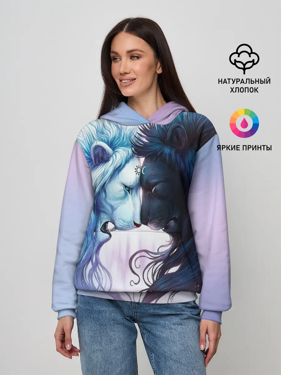 Женское худи / Lions love