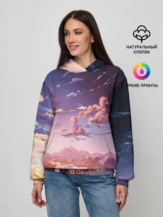 Женское худи / Фантастический закат