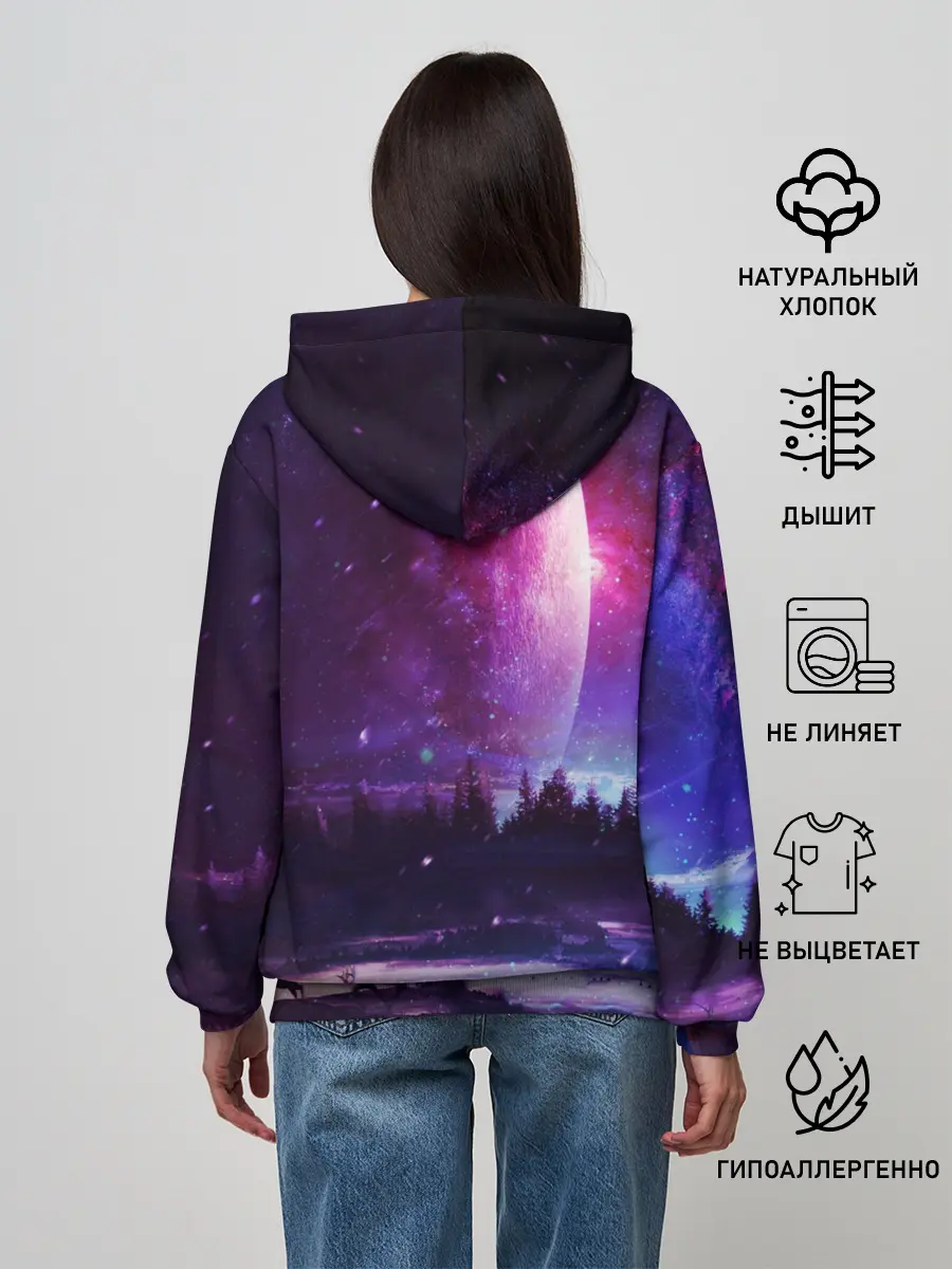 Женское худи / Северный закат