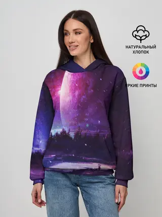 Женское худи / Северный закат