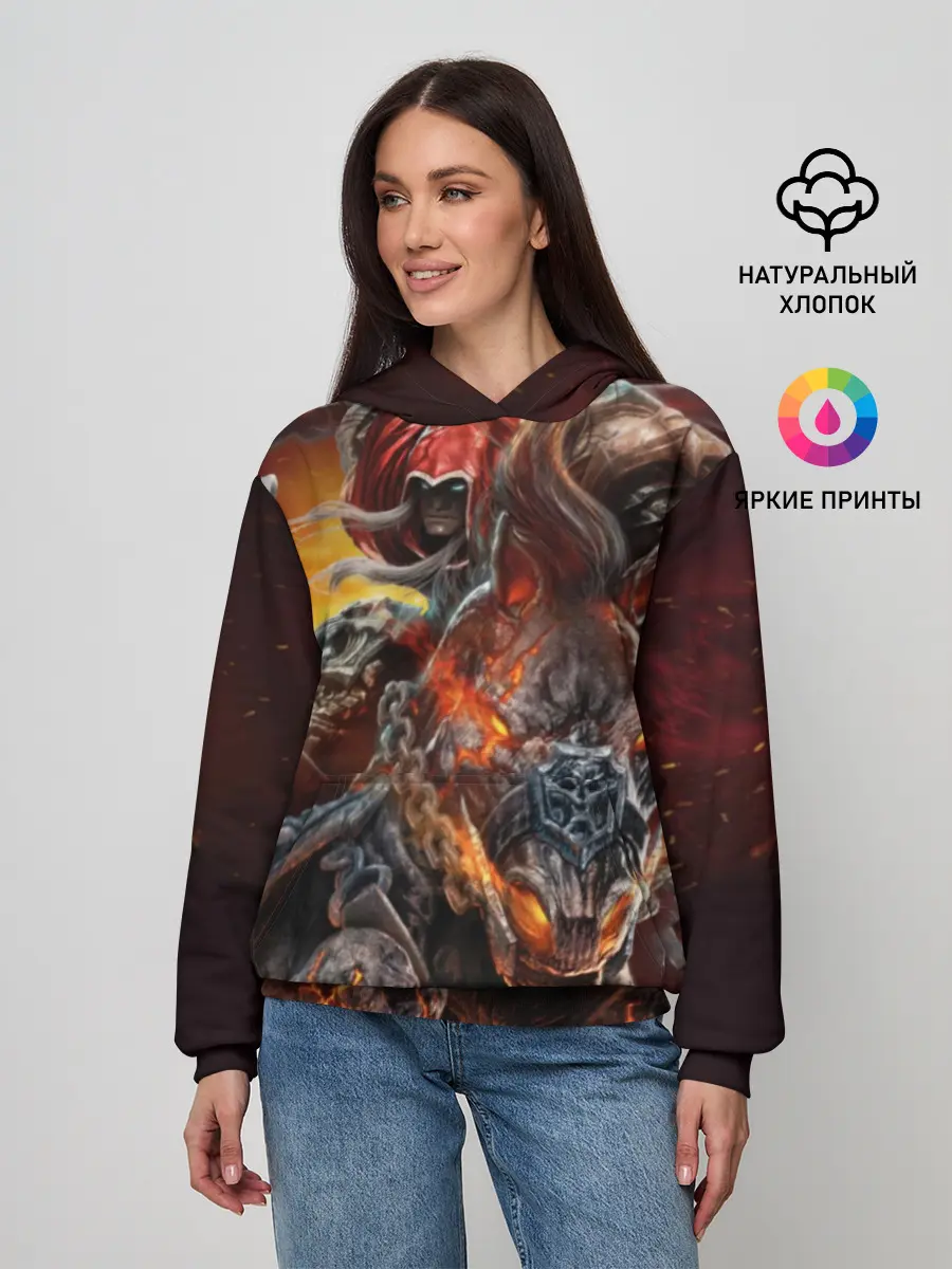 Женское худи / Демон-Всадник