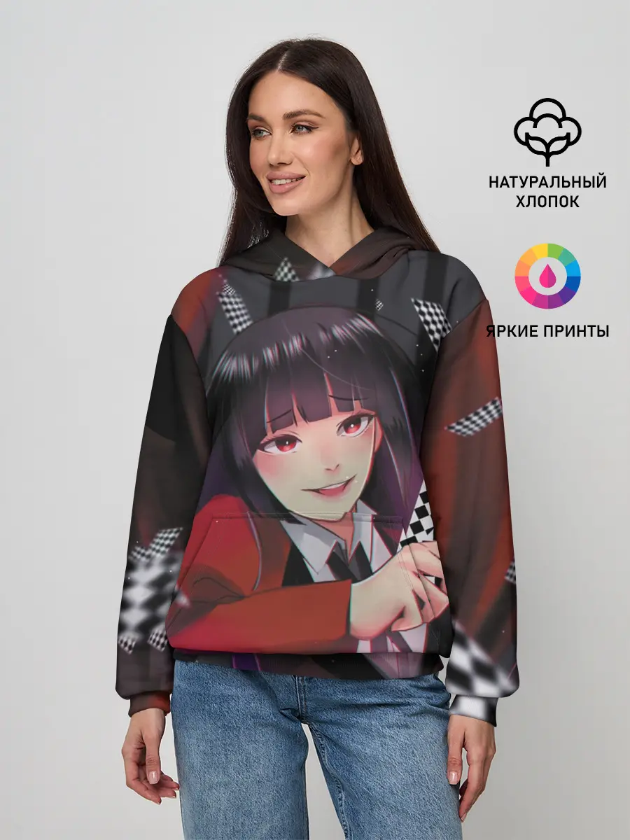 Женское худи / kakegurui yumeko art