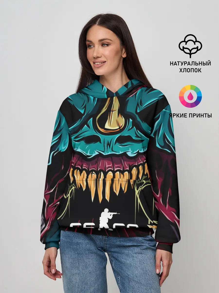 Женское худи / CS GO hyper beast skin