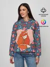 Женское худи / Влюбленные лисички