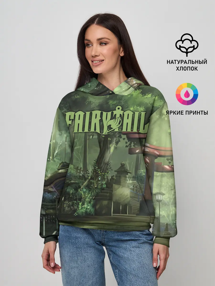 Женское худи / Фейри Тейл лес