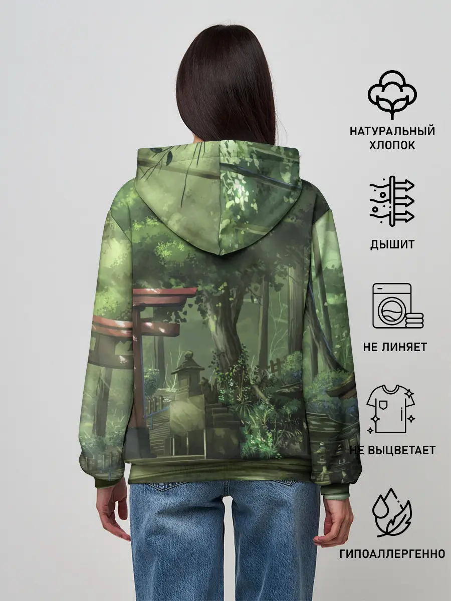 Женское худи / Фейри Тейл лес