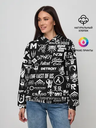 Женское худи / ЛОГОТИПЫ ИГР