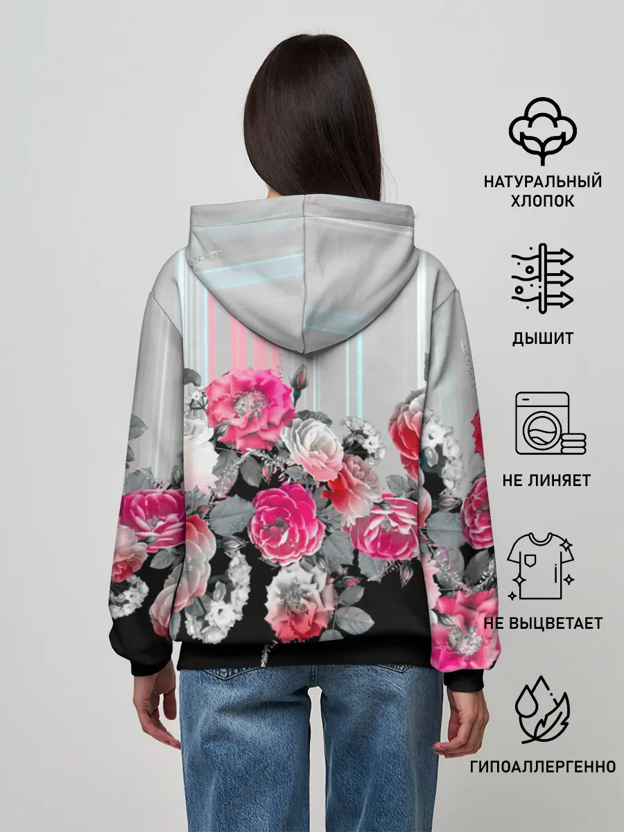 Женское худи / Розы