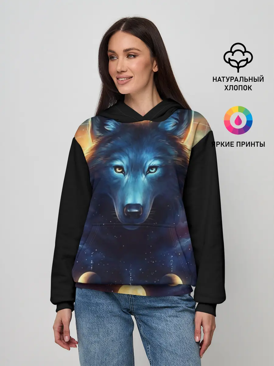 Женское худи / волк