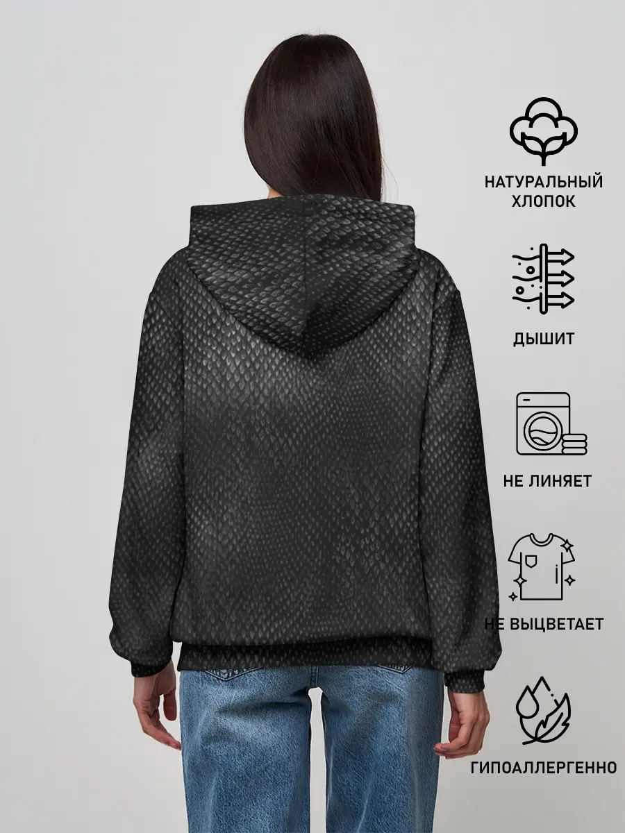 Женское худи / Черный Дракон