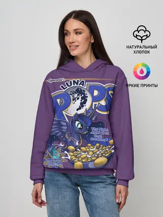 Женское худи / My little pony Luna pops