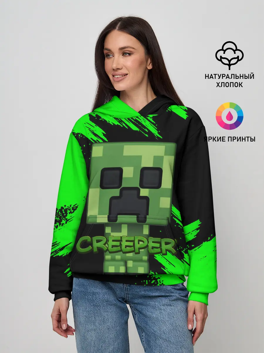Женское худи / MINECRAFT CREEPER