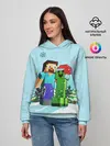 Женское худи / MINECRAFT НОВОГОДНИЙ