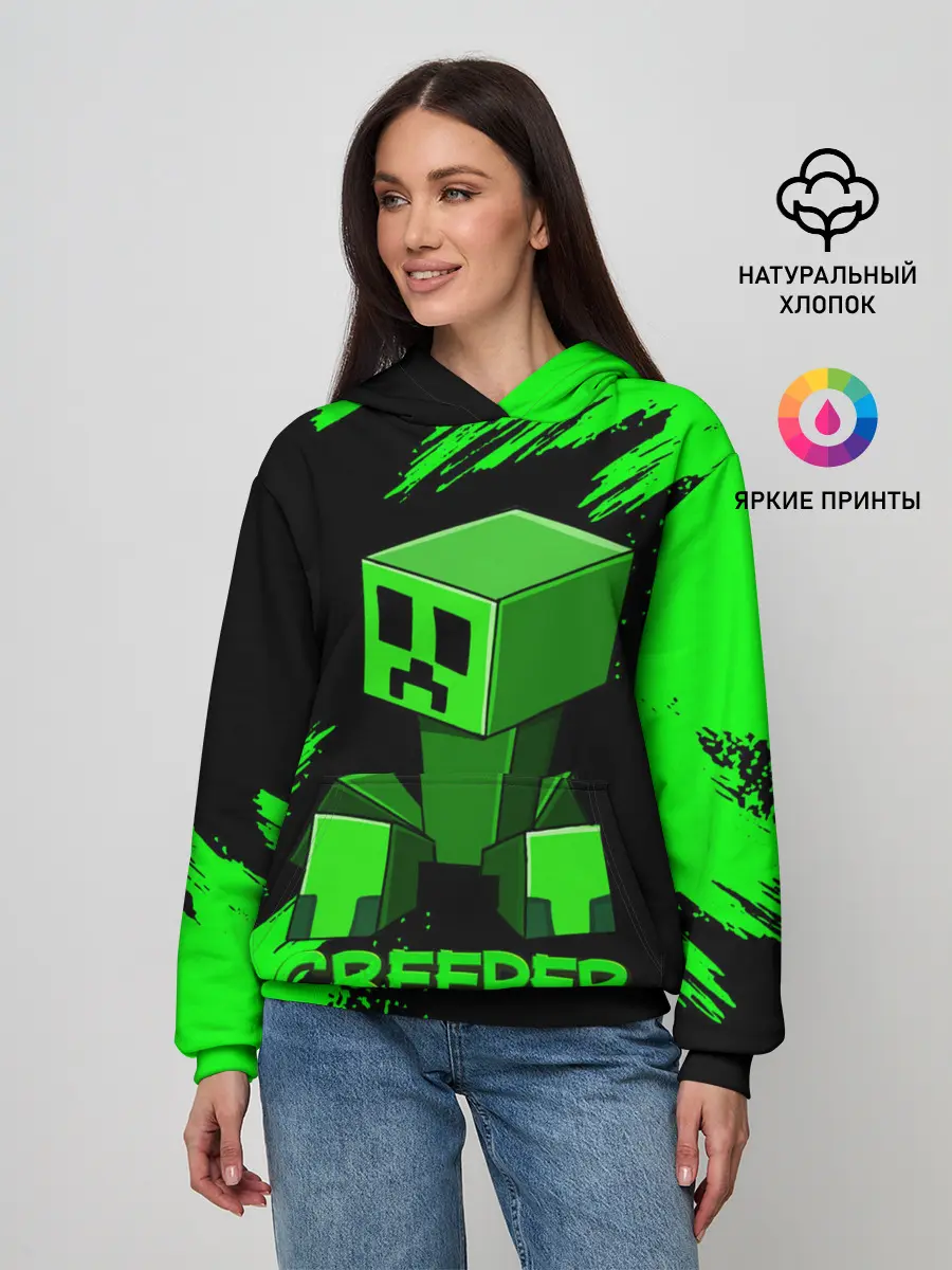 Женское худи / MINECRAFT CREEPER