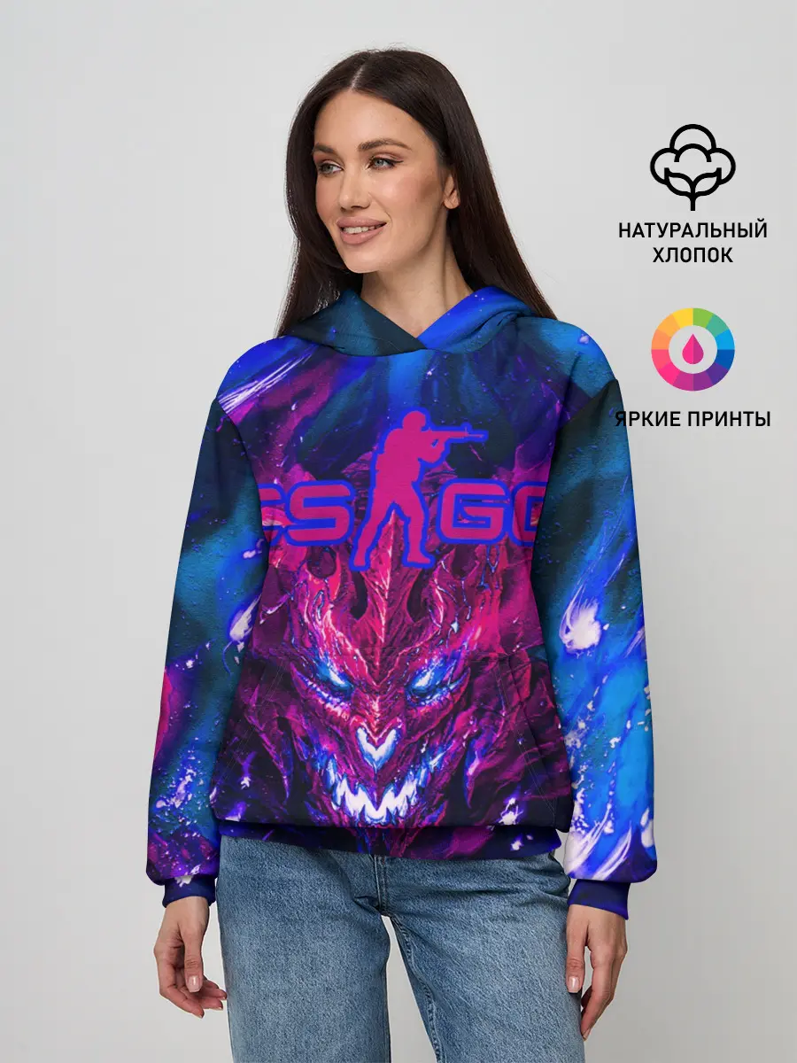 Женское худи / CS GO + текстура ТОП