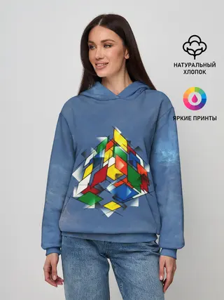Женское худи / Кубик Рубика