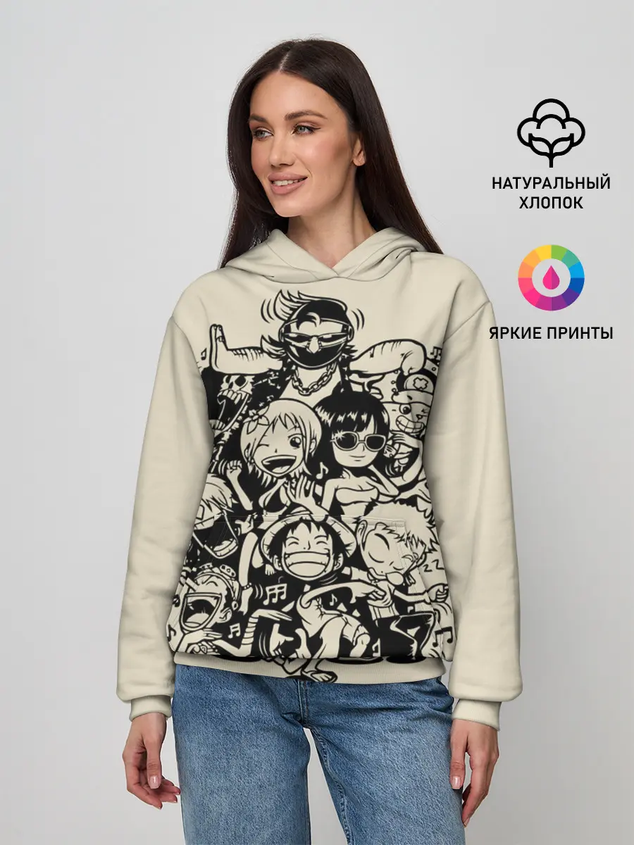 Женское худи / герои One Piece