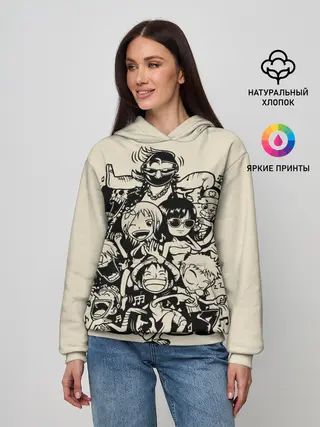 Женское худи / герои One Piece