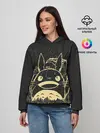 Женское худи / Тоторо здоровается