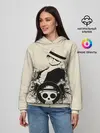 Женское худи / шляпа и череп One Piece